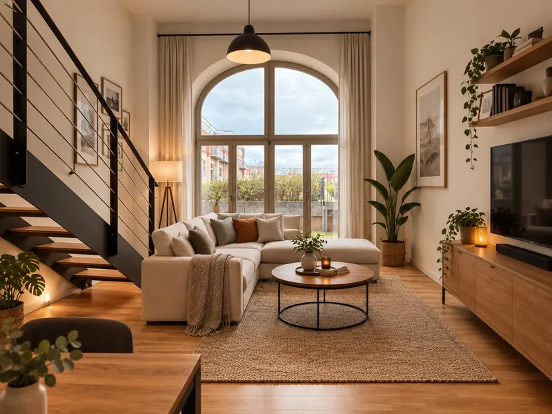 Maisonette-Wohnen mit Blick ins Grüne – hohe Decken, Fußbodenheizung und das Wasser ganz nah — photo 1